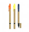Recycled Paper Ball Pen & Highlighter